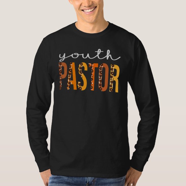Ungdomspastor leopard Squad Söt Höst Tack T Shirt (Framsida)