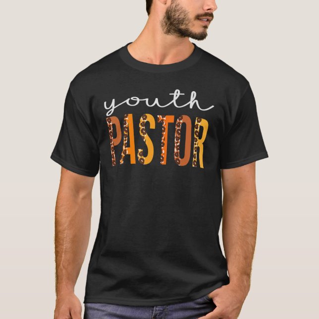 Ungdomspastor leopard Squad Söt Höst Tack T Shirt (Framsida)