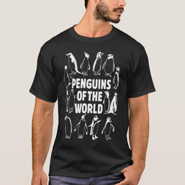 Ungdomspenguiner i världen, luddiga djur (lera) t shirt (Framsida)