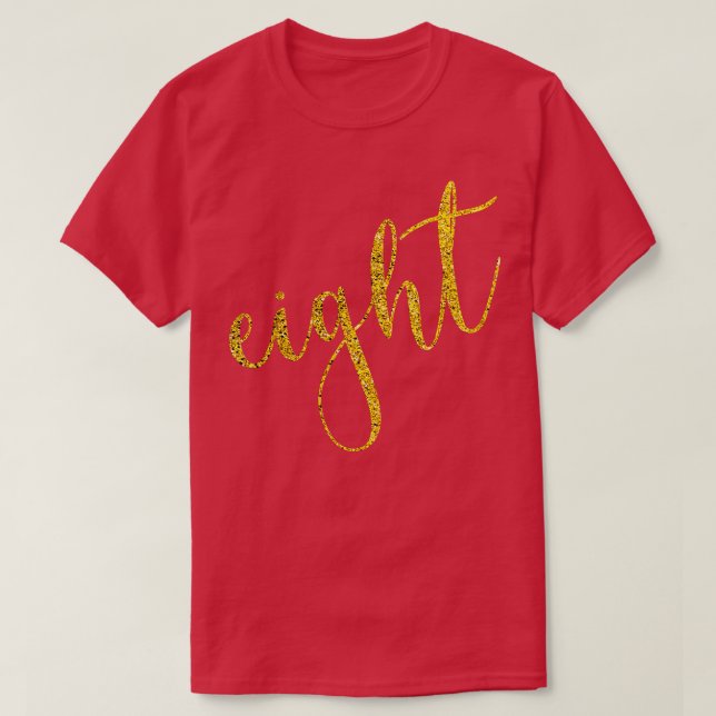 Ungdomsstift Åtta åtta år gammal Lycklig 8:e födel T Shirt (Design framsida)