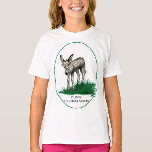 Ungdomtshirt med babyåsnan, St John, USVI T Shirt