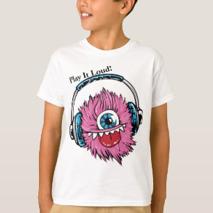 UngdomTshirtlek det höga gigantiska hörlurarunga T Shirt