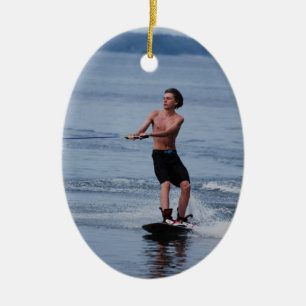 UngdomWakeboarding prydnad Julgransprydnad Keramik
