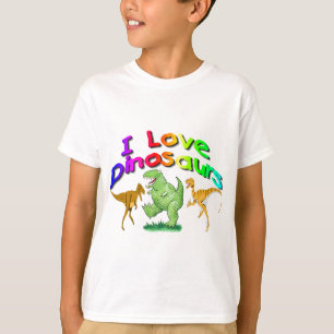 Unge"älskar jag Dinosaurs" gåvor Tee Shirt