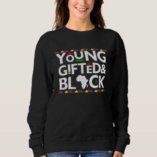 Unge ed svart melanin afrikansk svart historiemåna t shirt