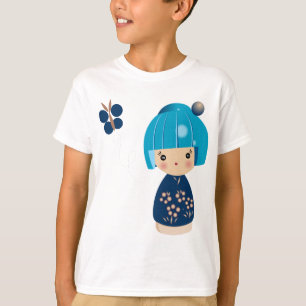 Unge för blåttKokeshi Triplet utslagsplats Tee Shirt