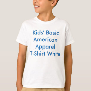 Unge grundläggande dräktT-tröja, vit Tee Shirt