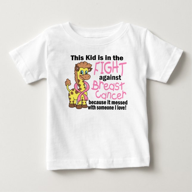 Unge i slagsmål mot bröstcancer t-shirt (Framsida)