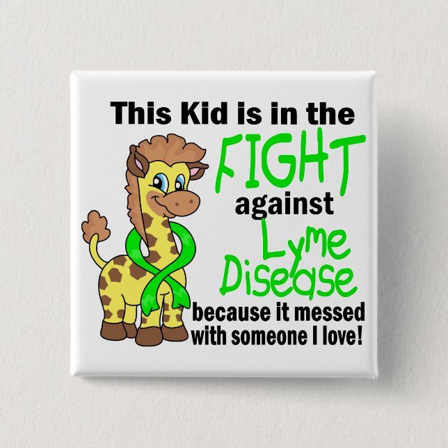 Unge i slagsmål mot den Lyme sjukdomen Knapp (Framsida)