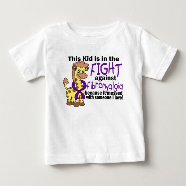 Unge i slagsmål mot Fibromyalgia Tee (Framsida)