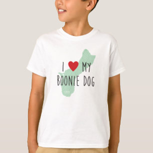Unge jag älskar min Boonie hund tröja (grönt)
