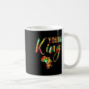 Unge kung Afican karta afrikanska Kente pojkar män Kaffemugg