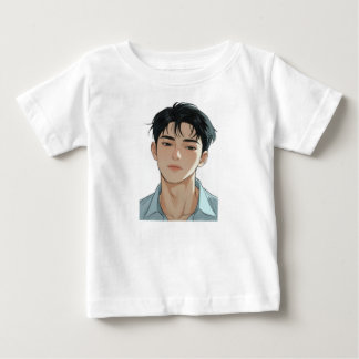 Unge man i en mjuk t shirt
