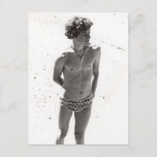 Unge man i Speedos Vykort