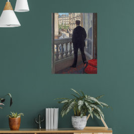 Unge man vid fönstret av Gustave Caillebotte Poster