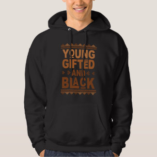 Unge och svart Afro Svarta historiemånaden Melani Hoodie