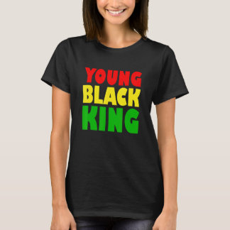Unge svart kung Afroamerikansk svart kulturarv Afr T Shirt