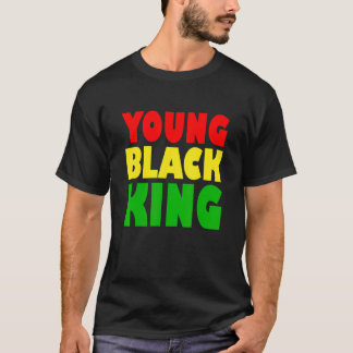 Unge svart kung Afroamerikansk svart kulturarv Afr T Shirt
