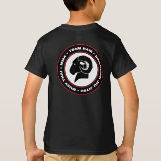 Unge svarten för den Hanes klassikern RAMMAR T-shirt