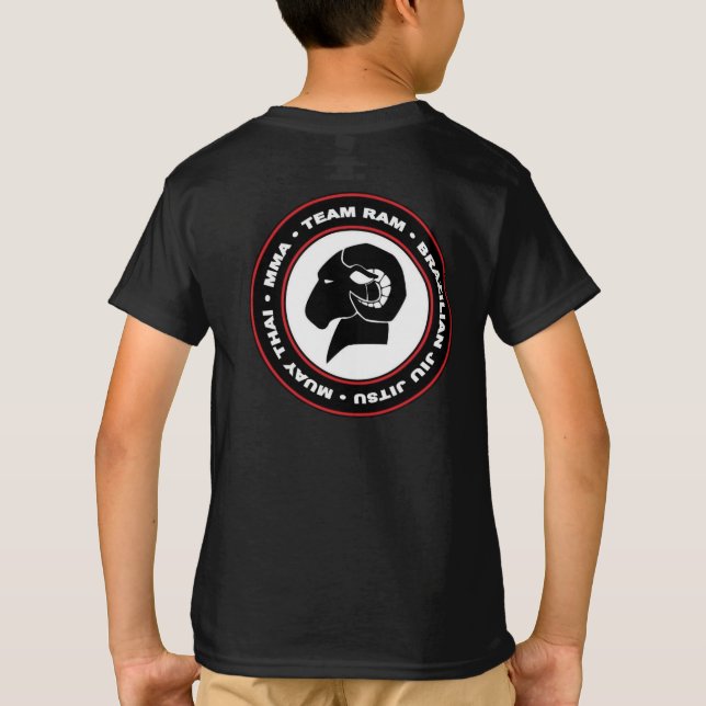 Unge svarten för den Hanes klassikern RAMMAR T-shirt (Baksida)