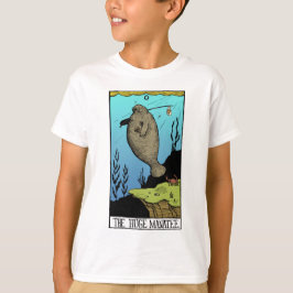 Unge tänder enorma Manatee T-tröja Tee Shirt