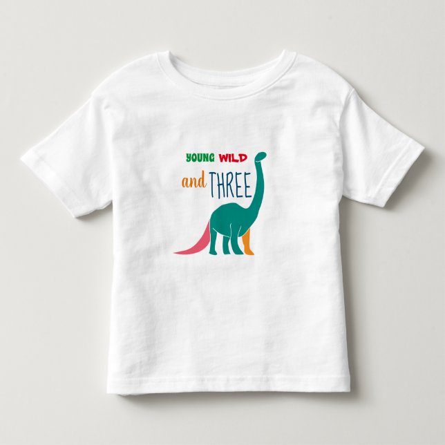 Unge Vild och Tre T Shirt (Framsida)