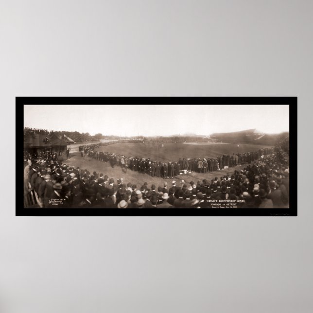 Unge Vs Tigers Baseball Photo 1907 Poster (Framsidan)