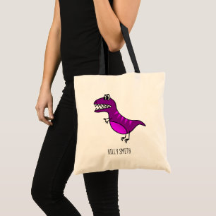 Ungedinosaurbibliotek hänger lös tygkasse