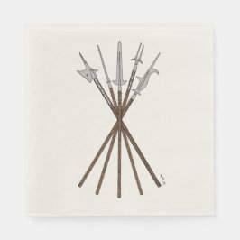 Ungefär 1600-talets utspel pappersservett