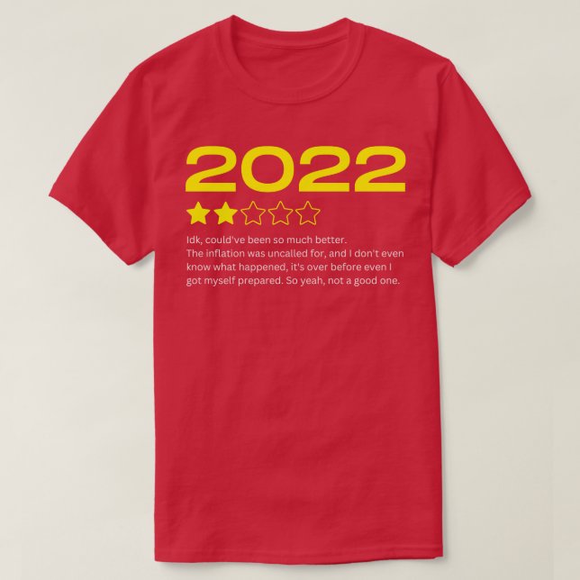 Ungefär 2022 års kreditvärderingsår i översyn t shirt (Design framsida)