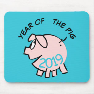 Ungefär 3 Tecknader Gris År 2019 Välj Färg MouseP Musmatta