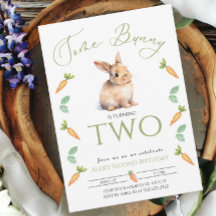 Ungefär Bunny 2:a födelsedagen Carrot Gräns-Anpass