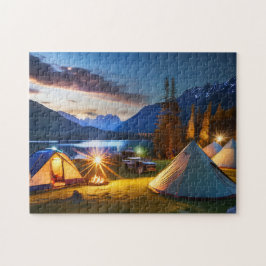 Ungefär Campsite 3 Photo Puzzles Internet Jigs Pussel