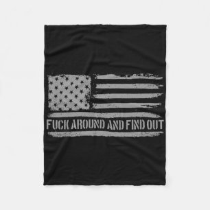 Ungefär och fyll i amerikansk Flagga 4 juli Fafo Fleecefilt