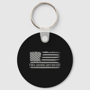 Ungefär och fyll i amerikansk Flagga 4 juli Fafo Nyckelring