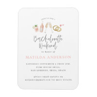 Ungefär rosa champagne chic bachelorette Trä a