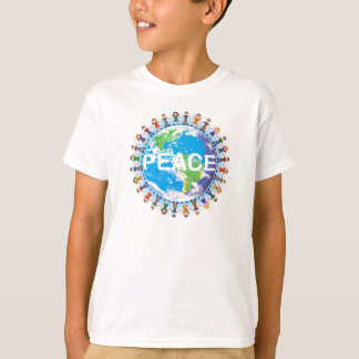 UngefredT-tröja - barninnehav räcker jordklotet Tee Shirt