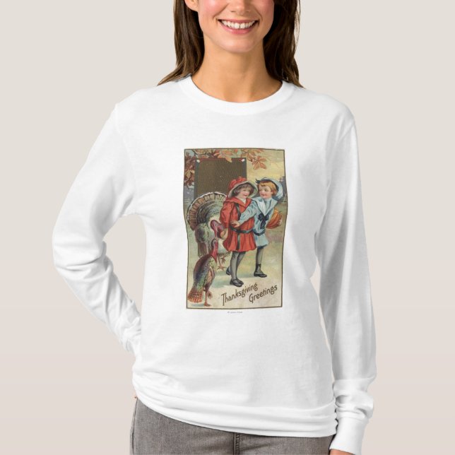 Ungeinnehav en pumpa, kalkoner t shirt (Framsida)