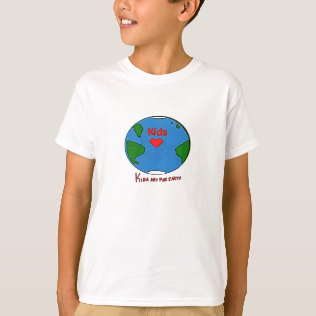 Ungekonst för jord t shirt (Framsida)