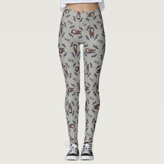 Ungelegender unga Edgar Allen Poe Leggings