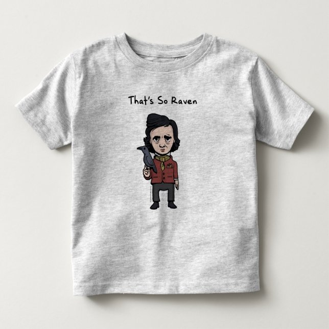 Ungelegender unga Edgar Allen Poe T-shirt (Framsida)