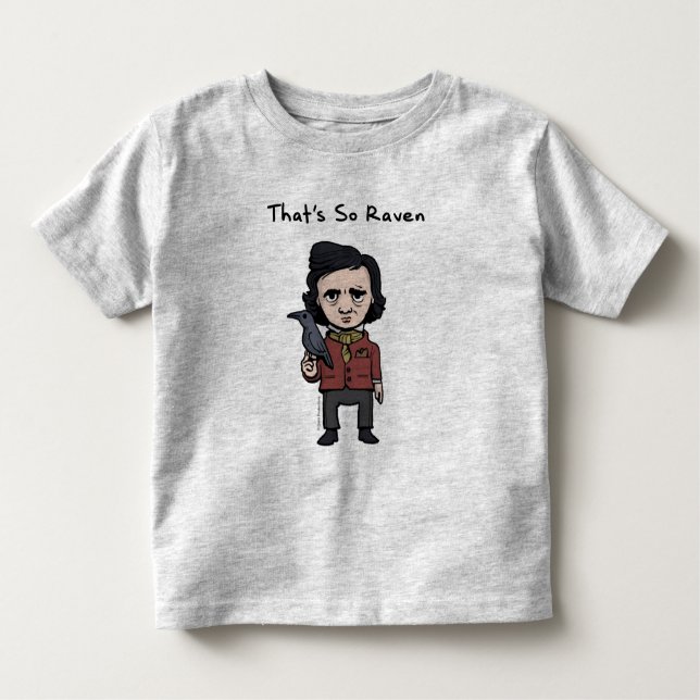 Ungelegender unga Edgar Allen Poe Tee (Framsida)