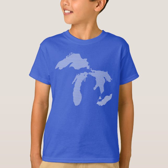 UngeMichigan skjorta T-shirt (Framsida)