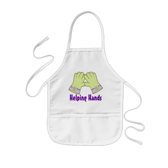 Ungeportionen räcker Daylilyförklädet Barnförkläde (Framsidan)