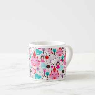 ungeprincessslott och unicorn espressomugg