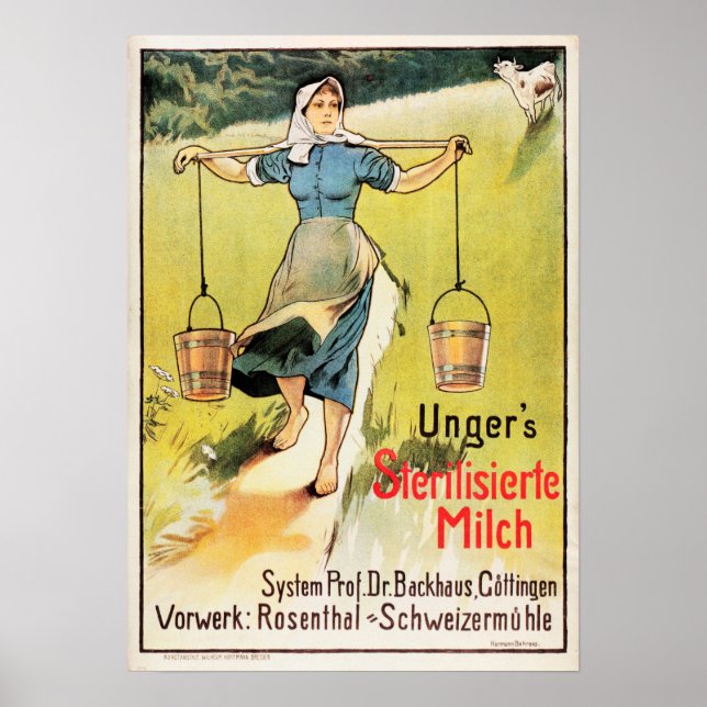 UNGER:s steriliserade pastöriserade mjölkkoka från Poster (Framsidan)