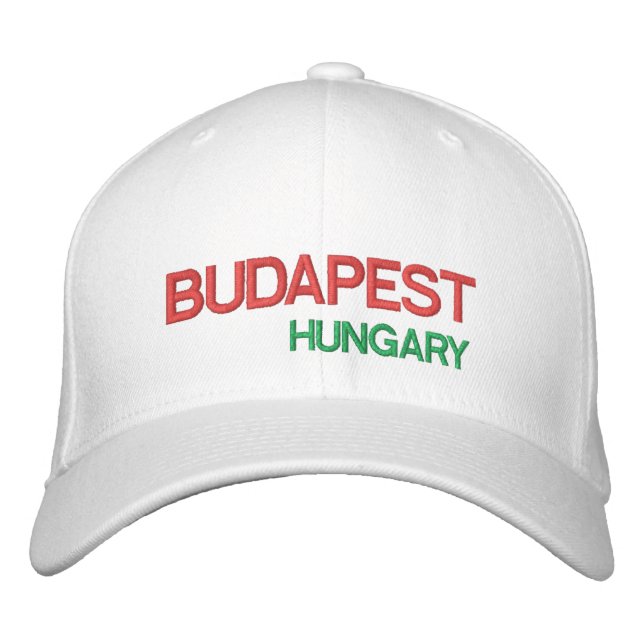 Ungern Budapest Anpassningsbar Cap Budapest Sapka Broderad Keps (Framsida)
