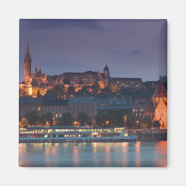 UNGERN, Budapest: Castle Backe, Calvinist Church Magnet (Framsidan)