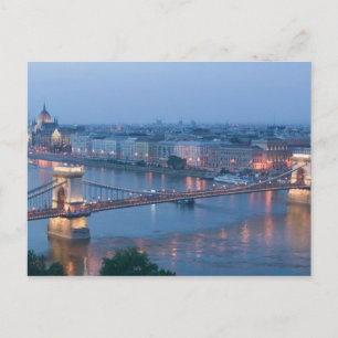 UNGERN, Budapest: Szechenyi (Kedja) Bron, 3 Vykort