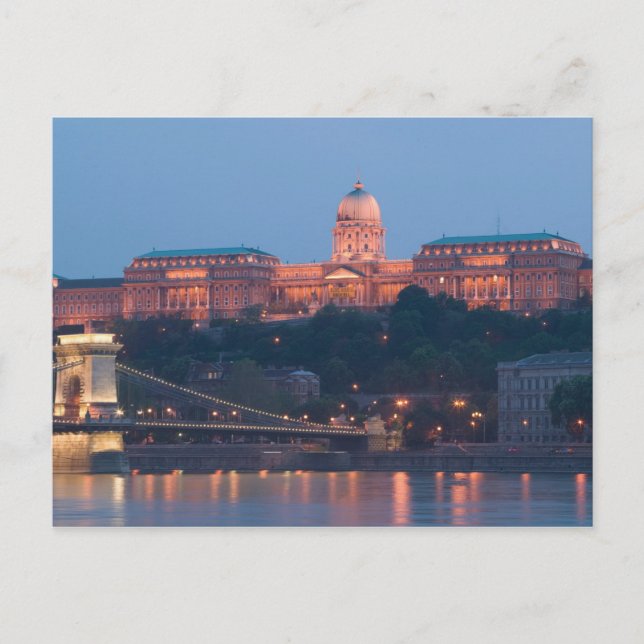 UNGERN, Budapest: Szechenyi (Kedje) Bron, Vykort (Framsida)